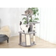 thumbnail image 4 of Vibrant Life 5-Level Multi-Functional Cat Tree Condo, Gray, 44.5", 4 of 8