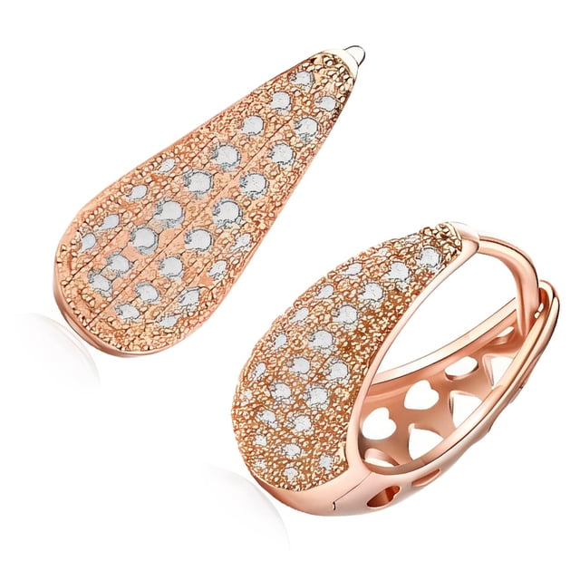 sweethay 2 piezas pendientes Clip orejas colgantes tamaño pequeño elegante mujer pendientes moda accesorio niñas joyería Festival regalo Ropa, zapatos y accesorios Miscelánea Oro rosa