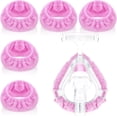 thumbnail image 1 of FanShow5 Paquets Doublures de Masque Cpap Réutilisables Couvre-Douces Réduisent les Fuites d'Air et les Ampoules Coussins Intégraux Lavables Filtres Cpap Fournitures Cpap Conviennent à la Plupart des Types de Masques Cpap Intégraux (Rose), 1 of 6