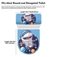 thumbnail image 7 of HELLHERO Fashion Toilet Seat Cover Elastic Edge Elastic Fabric, Elastic Bottom, Fits All Toilet Shapes U-Shaped, Cartoon Shark, 7 of 7