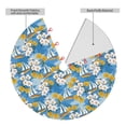 thumbnail image 2 of Sikiie Flower and Sail Boat 30-48 inches {designName} Print Christmas Tree Skirt Snowman Xmas Tree Skirt with Edge Christmas Decorations for Holiday Party36", 2 of 7