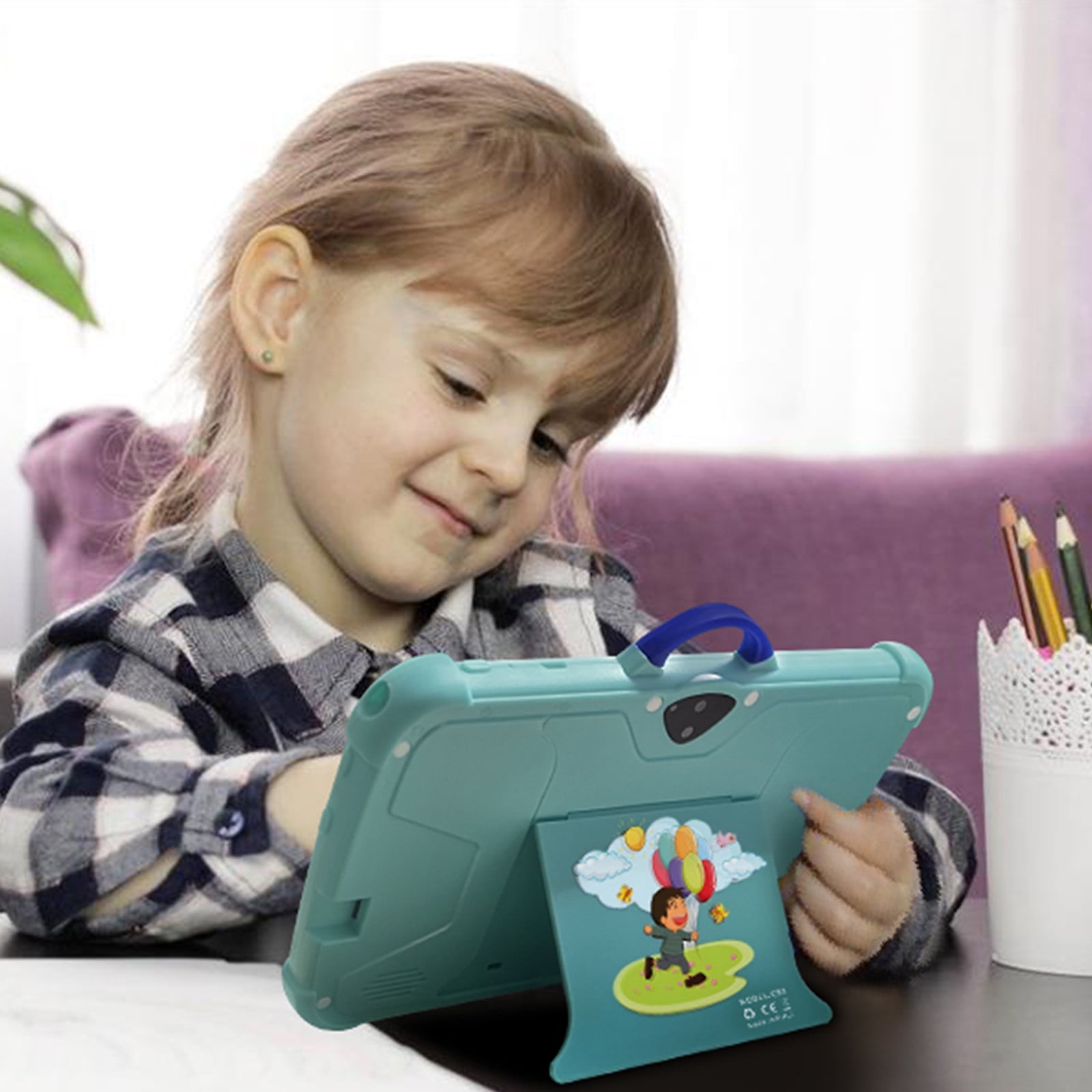 taicans 7-inch Children's Tablets Computer WiFi Bluetooth android Tablets Children's Early Education Learning Machine Parent-child Gift Machine Built-in Cameras