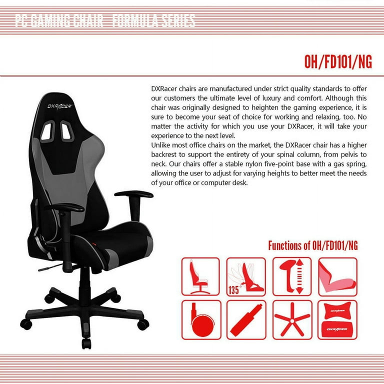 Dxracer fd101n ergonomic mesh computer office chair mesh office deals