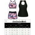 thumbnail image 6 of 3 Piece Tankini Swimsuits for Women Plus Size Tummy Control Athletic Tankini Set Tribal Print Bathing Suits, 6 of 8