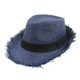 thumbnail image 4 of Breathable Summer Sun Hat With Wide Brim Fedora Style For Outdoor Travel And Beach Comfort Lightweight UPF, 4 of 5