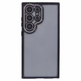 thumbnail image 1 of For Samsung Galaxy S24 Ultra TPU Case Rhinestones Decor Phone Protective Cover - Black, 1 of 5