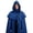 Blue, variant on ZGRBOU Medieval Cowl Hood with Buckles Renaissance Hooded Cape Hat for Men Women Halloween Costume Accessories
