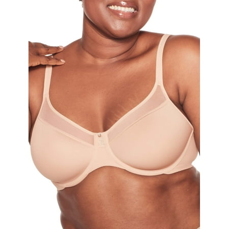 

Bali Underwire Bra One Smooth U Ultra Light Convertible Straps Adjustable 3439