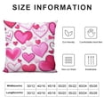 thumbnail image 5 of TIAOTIAOHOU Pink Valentines Pillow Covers Heart Throw Pillow Cases Covers Gifts for Girlfriend Boyfriend, 5 of 5