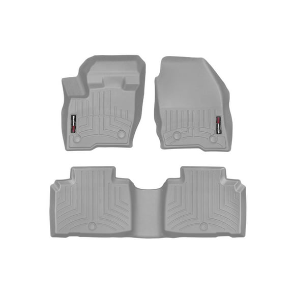 WeatherTech Custom Fit FloorLiners compatible with 2019-2023 Lincoln Nautilus - 1st & 2nd Row, Grey