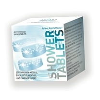 AromaHouse Shower Tablets & Shower Bomb with 3 Effervescent Tablets, Soothing Non-Medicated Eucalyptus, Menthol & Camphor Vapors