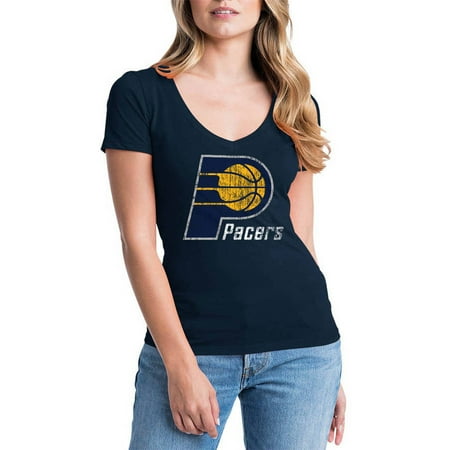 Indiana Pacers Nba Car - NBA Indiana Pacers Women's Short Sleeve V Neck Graphic Tee