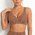thumbnail image 2 of WAYUTE Bras for Women Unlined Comfort Full Cigure Lace Print Wireless Bra for Seamless Fit Soft Interior and Breathable Support, 2 of 4