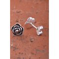 thumbnail image 5 of SilverCloseOut Sterling Silver Aretes de Flores Rosas Florecientes para Adolescentes Flor, 5 of 5