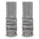 thumbnail image 3 of Qarigey Calentadores de piernas tejidos a la moda, se mantienen cálidos y elegantes durante todo el invierno, calcetines largos de ganchillo Medias Blanco, 3 of 6