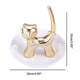 thumbnail image 4 of Plato de baratija de gato Bandeja de joyería Soporte de anillo de gato de cerámica Soporte de baratija de plato de joyería Pulseras de moda Pendientes Bandeja de almacenamiento Regalo para mujeres, 4 of 5