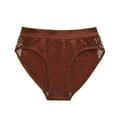 thumbnail image 5 of Women's Thong Black Half Lace Lace Pure Non Marking Low Waist Breathable Comfortable Underwear Lace Thongs for Women Variety Pack Barely There Panties for Women Womens Cute Underwear Lace Big Pads for, 5 of 5