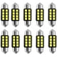 thumbnail image 1 of Paquete de 10 bombillas LED SMD 2835 de 31 mm, blanco muy brillante, de repuesto para luces LED de coche, luces de techo, luces de mapa y luces de matrícula., 1 of 5