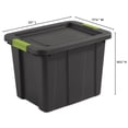 thumbnail image 4 of Sterilite 68L Tuff1 Tote Box- Grey, 4 of 7
