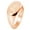 Rose Gold, variant on Sterling Silver Love Heart Calligraphy Swirl Engraved Oval Flat Top Polished Ring