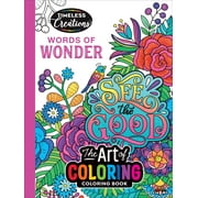 Cra-Z-Art: Timeless Creations, Words of Wonder New Adult Coloring Book, 64 Pages
