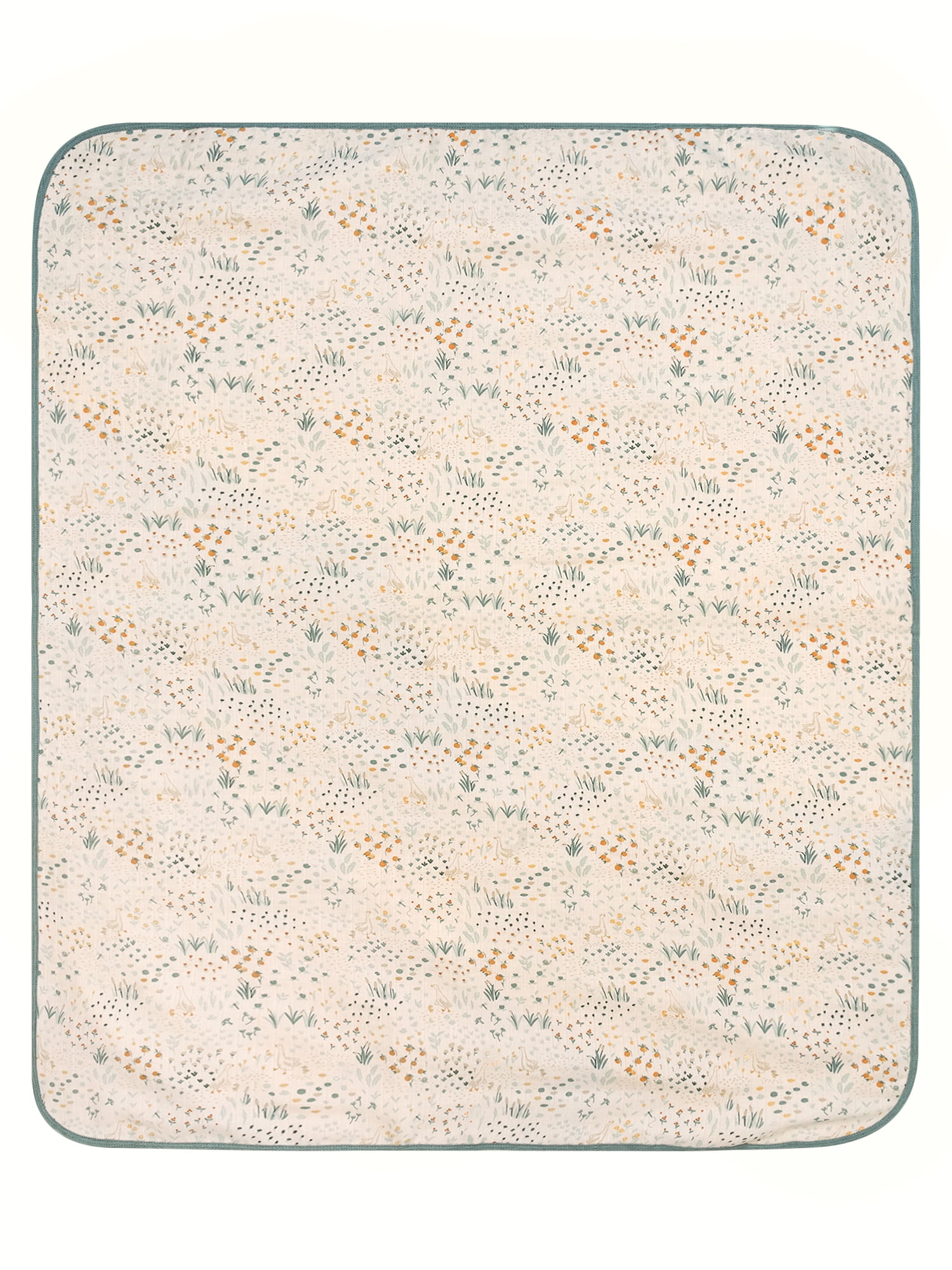 Modern Moments by Gerber Baby Neutral Muslin Blanket, Garden, One Size