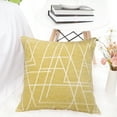 thumbnail image 2 of PiccoCasa 18"x18" Polyester Sofa Throw Pillow Cover, Pale Yellow, 2 of 10