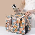 thumbnail image 2 of Bolsa de cosméticos portátil para Mujer, Neceser de viaje para maquillaje, Neceser de aseo, caja de almacenamiento de doble capa impermeable, organizador para Mujer, novedad Fivean unisex, 2 of 2
