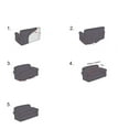 thumbnail image 5 of Housse de Canapé Extensible 2 Places avec Accoudoirs, 5 of 5