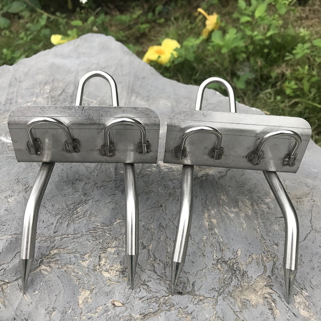 304 Stainless Steel Tree Climbing Tool Multi Function Pole Climbing Spikes Hook Non Slip Climbing Tree Tools