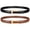 Black+Brown, variant on Timarkment 2 Pcs Women’s Belt Skinny Leather Belts for Women with Gold Buckle Ladies Waist Belt