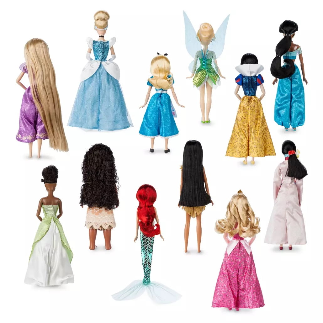 Disney princess deluxe cheap set of 11 dolls