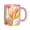 Pink, variant on Watercolor Flower Coffee Mug Fun Custom Ceramic Mugs 11oz Black