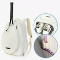 thumbnail image 1 of Tennis Bag, Tennis Backpack, Fitness Sport Large Racket Bag, Racquet Cover for Squash Racquet, Badminton Racquet, Balls Accessories Tennis Racket White, 1 of 10