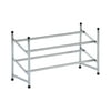 Organize It All Expandable Metal 6-12 Pair Shoe Rack in Chrome