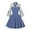 Blue, variant on XFLWAM Women's Vintage Polka Dot 1950s Audrey Retro Rockabilly Prom Dress 50's 60's A-Line Cocktail Party Swing Dress