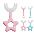 thumbnail image 3 of Billuyoard Cepillo de ergonómico de mano de silicona de doble cara para bebés Cepillo de masaje de en forma de U Gadgets para Suministros de limpieza para el hogar rosado S, 3 of 6