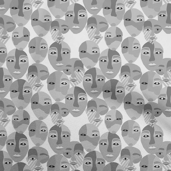 oneOone Cotton Poplin Twill Light Gray Fabric Abstracts Sewing Craft Projects Fabric Prints By Yard 56 Inch Wide