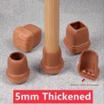 thumbnail image 5 of 8/16 piezas nuevas tapas protectoras para patas de mesa y sillas, cubiertas de silicona gruesas para patas de muebles, protector de suelo con parte inferior de fieltro envuelto, 5 of 5