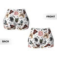 thumbnail image 5 of Lsque Hip Hop Dog Pattern High Waisted Biker Shorts for Women-Tummy Control Fitness Athletic Workout Running Yoga Gym Shorts,Moisture-Wicking-XX-Large, 5 of 9