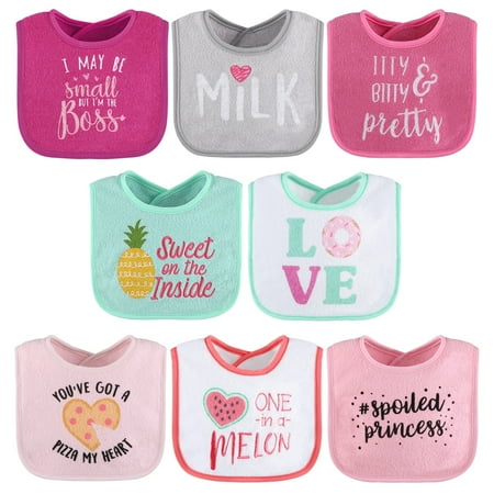 

The Peanutshell Cotton Feeding Baby Bib 8pk Girls