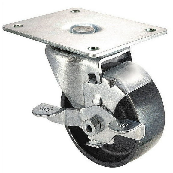 Manufacturer Varies Swivel Plate Caster,Cast Iron,3 in.,250 lb. 1UKX4
