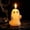 B, variant on 6 Pcs Halloween Soy Wax Ghost Candles, White Ghost Decor Candles, Cute Burning Candle for Halloween Party Home and Table Decorations