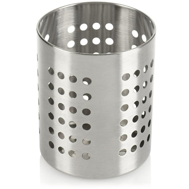 Escurridor de cubiertos LIUYMXG soporte para utensilios de cocina de acero inoxidable color plateado