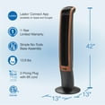 thumbnail image 2 of Lasko 42" Wind Curve Oscillating Tower Fan with Bluetooth® Technology, Black, T42905, 2 of 15