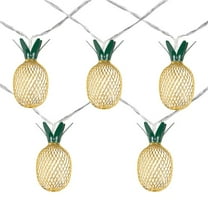 3 ft. Clear Wire Battery Operated LED Warm White Pineapple Christmas Light - Set of 10