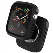 Compatible with Apple Watch 44mm Case, Sport Protective Case for iWatch Women Men Kids GPS iWatch Series 6/5/4/SE, Black