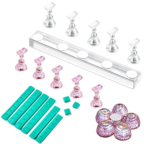 Makartt Nail Stand for Press On Nails Display Practice Art Painting
