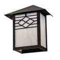 thumbnail image 4 of Meyda 196994 9 in. Seneca Ponte Wall Sconce - Craftsman Brown, 4 of 5
