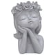 thumbnail image 4 of Maceta con forma de cara, macetas con forma de cara para interior y exterior, macetas de resina con drenaje Estilo B, 4 of 9